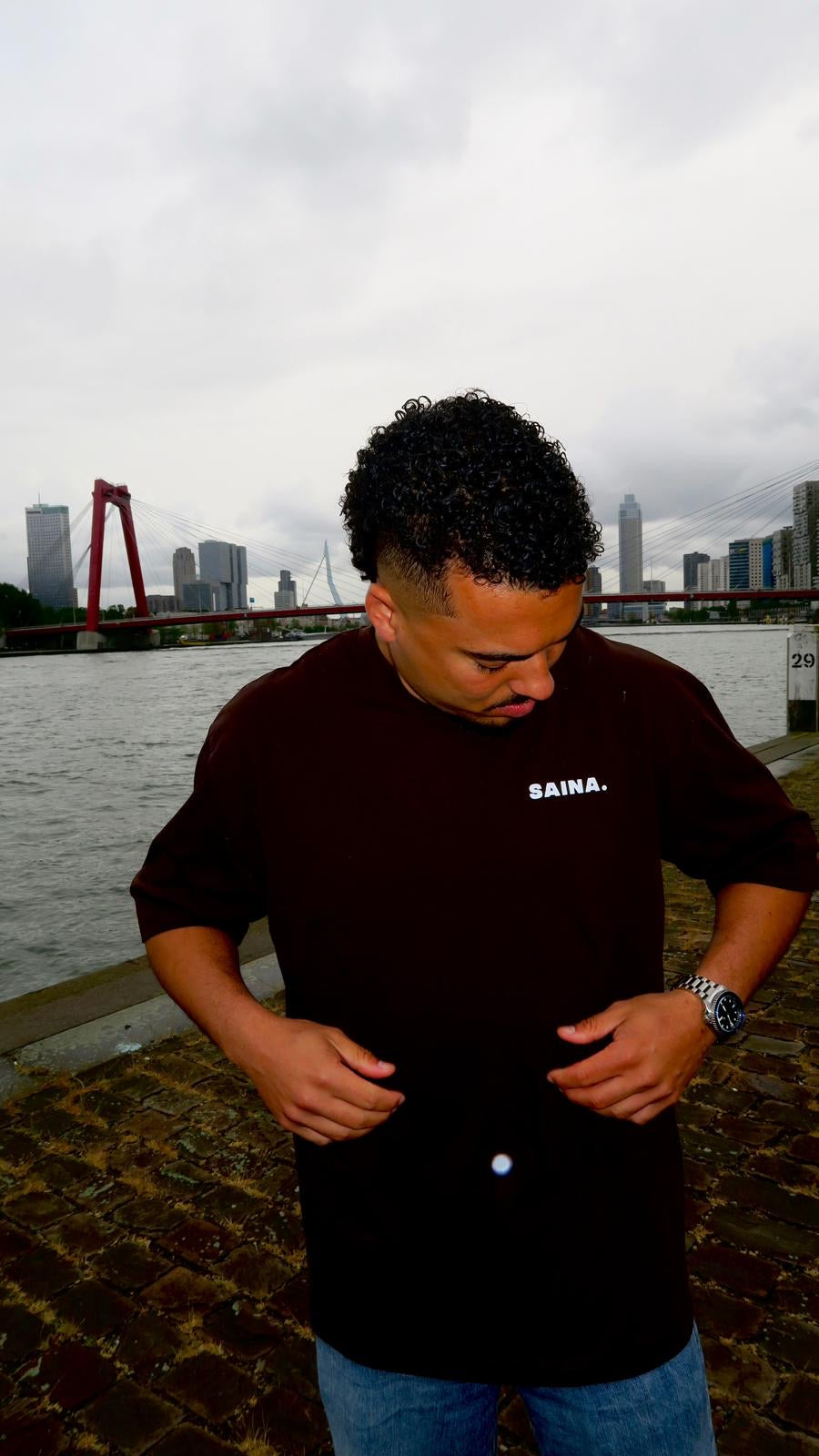 Dark Brown T-Shirt – Far From Home, Never Lost Globe Edition